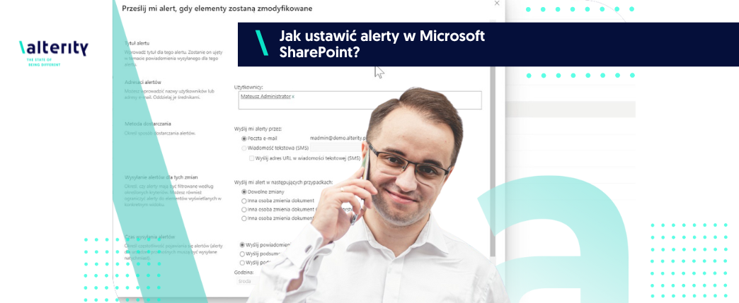 Jak ustawić alerty w Microsoft SharePoint? 