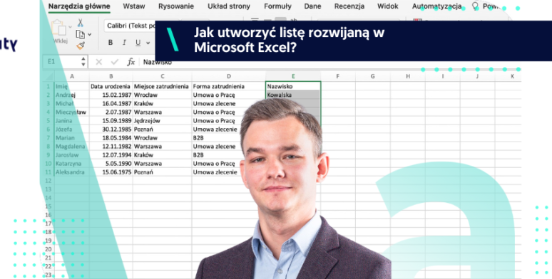 Jak utworzyć listę rozwijaną w Microsoft Excel? 